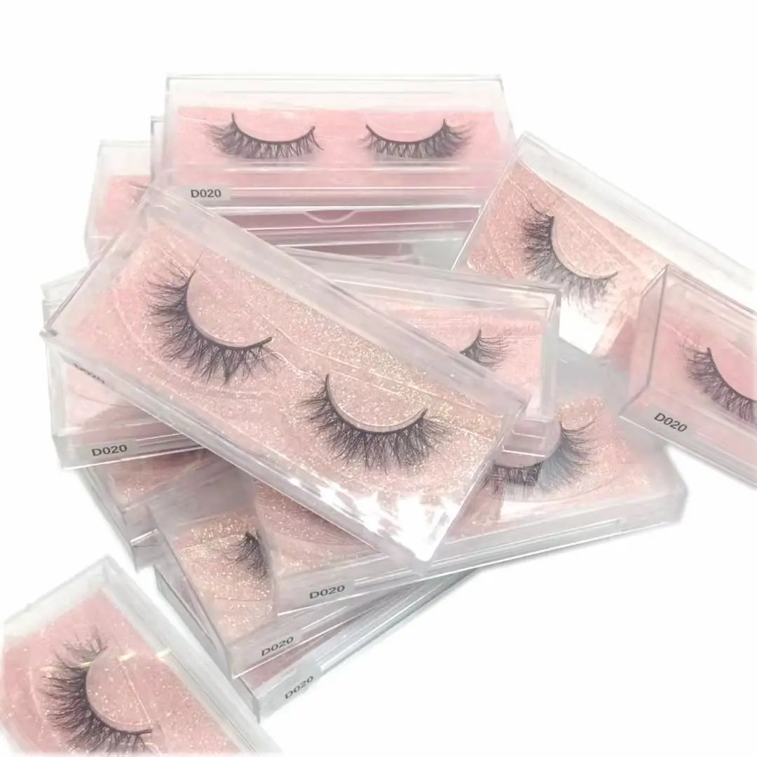 

1Pair Dramatic Long Lashes 3D Mink Hair False Eyelashes Thick Criss-cross Wispies Fluffies Eye Lash Extension Makeup Tools