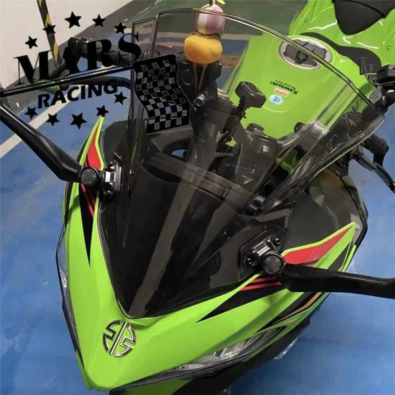 Pasuje do NINJA 400 NINJA400 Ninja-400 2018 2019 2020 2021 akcesoria motocyklowe osłona przedniej szyby osłona przeciwdeszczowa Viser