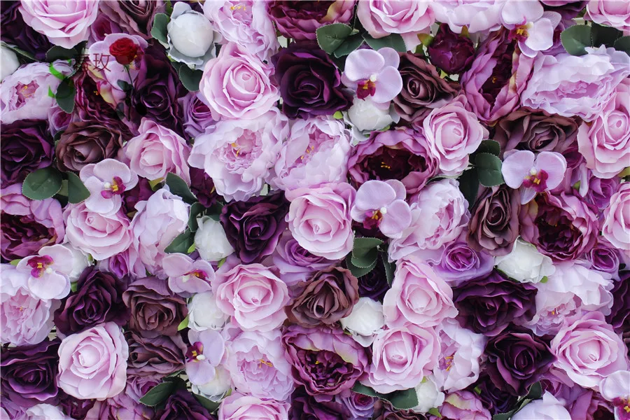 

SPR Customized Artificial Silk Wedding Flower Wall Rose Backdrop