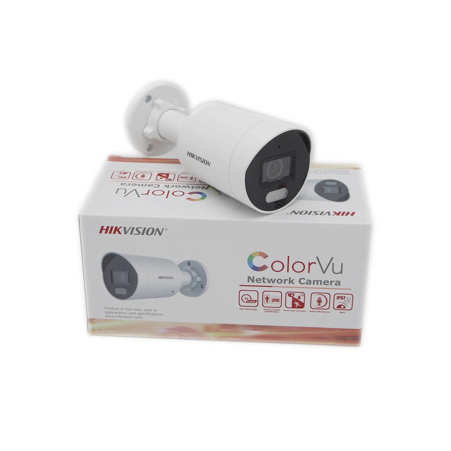 Imagem -06 - Hikvision Original Ds2cd2047g2-lu sl 4mp Câmera ip Colorvu Luz Estroboscópica e Aviso Sonoro Fixo Bala Câmera de Rede