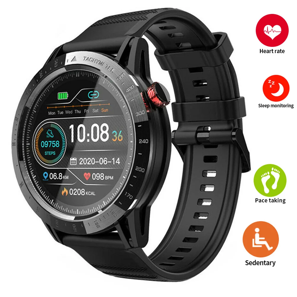 

Fashion Round Screen Smart Watch Sport Fitness Wristband SMS/Call Remind for iPhone Samsung LG Huawei Women Men Watches