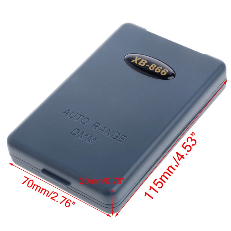 جهاز قياس الفولتميتر XB866 ، شاشة LCD صغيرة بمدى تلقائي ، أداة اختبار رقمية متعددة للجيب ، توصيل مباشر #3
