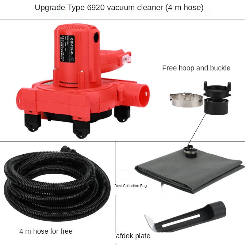 220V Industrial Vacuum Cleaner New High Power Wall Slotting Grinding Woodworking Dust Removal Blower Dust Suction Machine