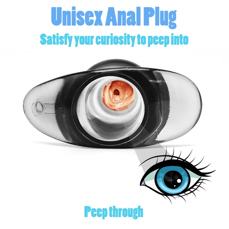 Hollow Anal Plug Insert Anus Dilator Sex Toy Anal Speculum Expander Vagina Butt Plug Transparent Dildo Buttplug Prostate Massage