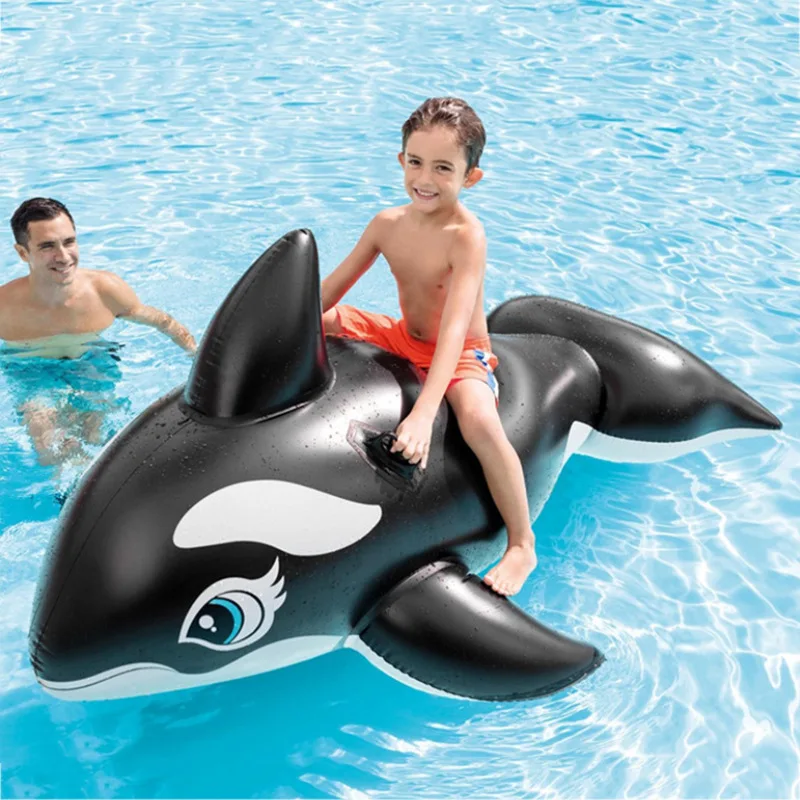 

Big Black Whale Mounts Children's Water Inflatable Toys for Adults Swimming Big Swimming Gear Floaties Inflatable Pool Toys