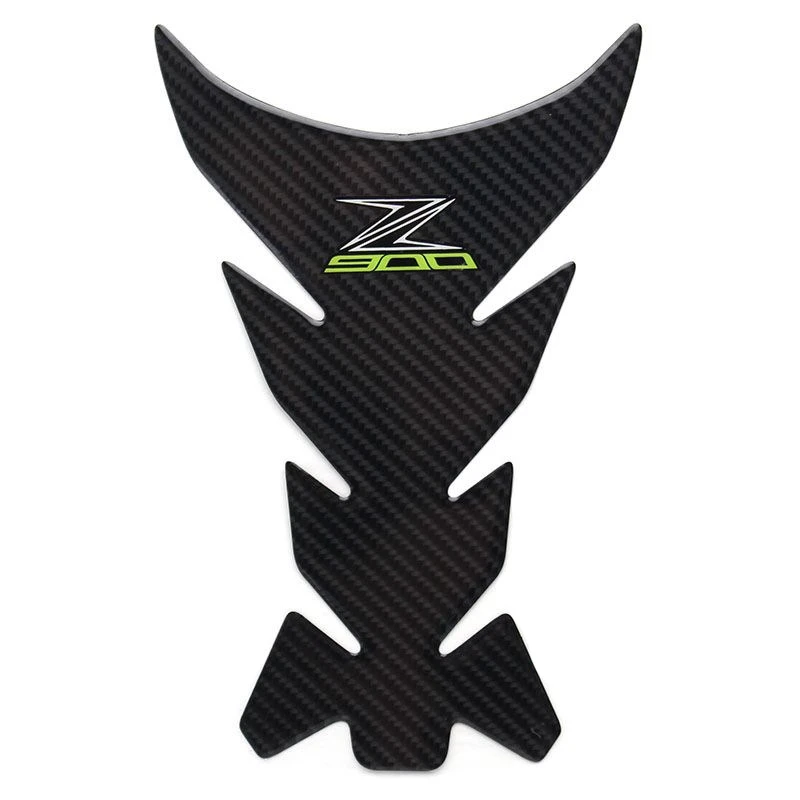 

For Kawasaki Z900 Upgrade Carbon Fiber Motorcycle Gas Cap Raised Fuel Tank Cover Pad Decal Stickers Emblem Protection