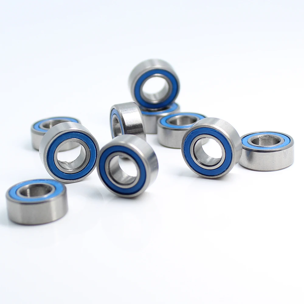 MR105RS Bearing ABEC-3 (10PCS) 5*10*4 mm Miniature MR105-2RS Ball Bearings RS MR105 2RS With Blue Sealed L-1050DDU