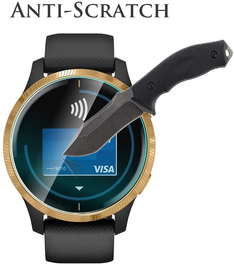 Garmin Venu 스마트 워치 용 3pcs 소프트 하이드로 겔 투명 보호 필름 가드 보호 전체 화면 보호기 커버 (유리가 아님)