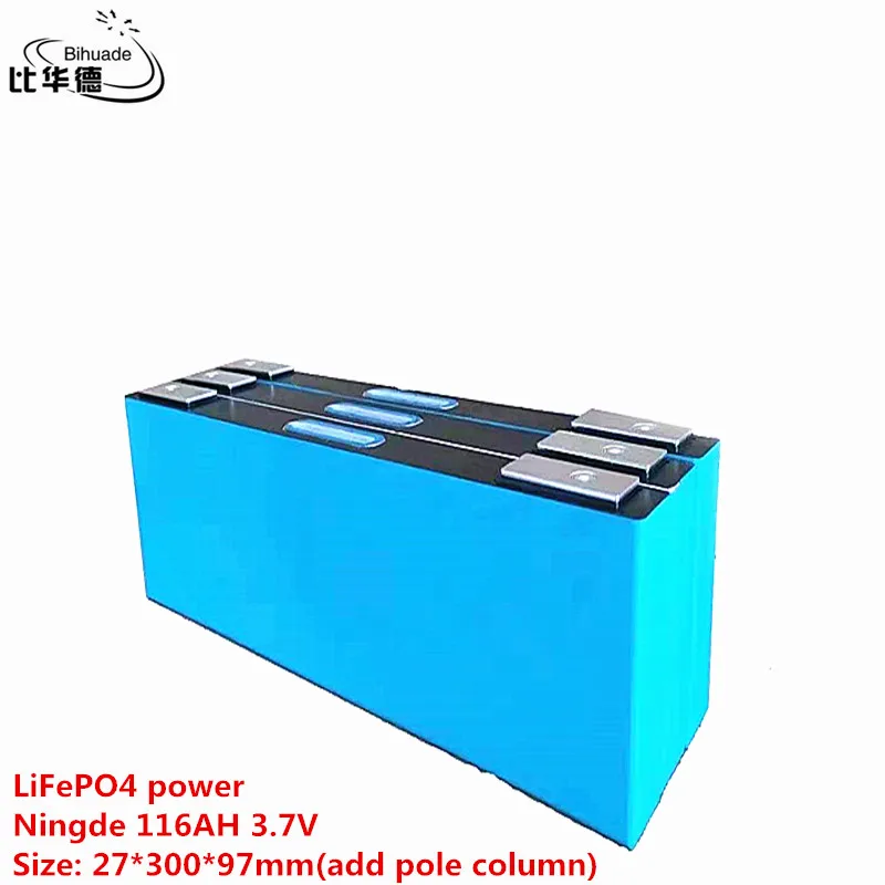 LiFePO4 power 116AH 3.7V 27*300*97 equipped with outdoor suitable for electric forklift, RV energy storage, on-board powe