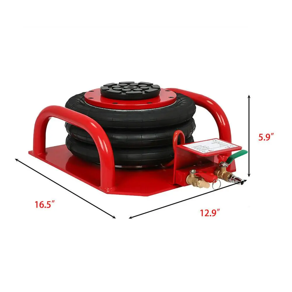 3 Ton Triple Bag Air Jack 6600 LBS 16