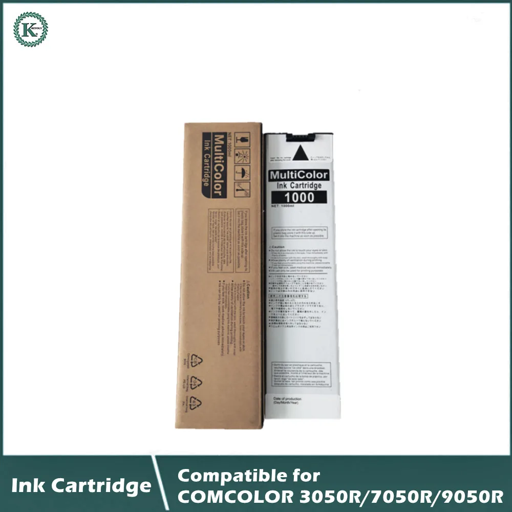 Imagem -02 - Cartucho de Tinta Compatível cc para Impressora Jato de Tinta 3050r 7050r 9050r 1000ml k c m y Colorido Conjunto