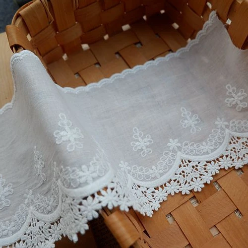 Cotton embroidery lace clothing accessories DIY belt shoulder strap accessories home curtain material