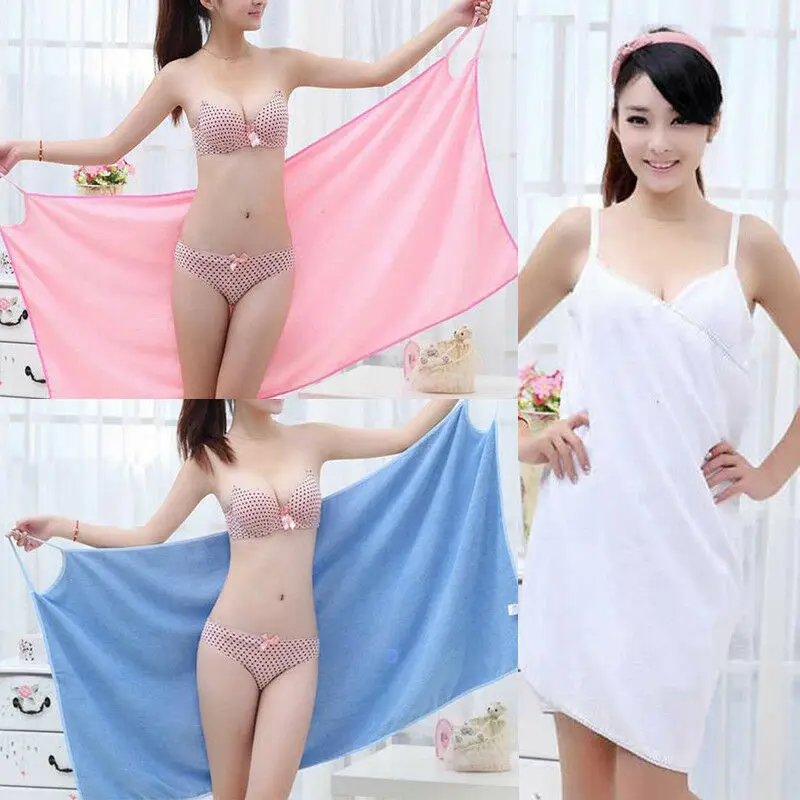 Home Textile Towel Women Robes Bath Wearable Towel Dress Womens Lady Fast Drying Beach Spa Magical Nightwear Sleeping