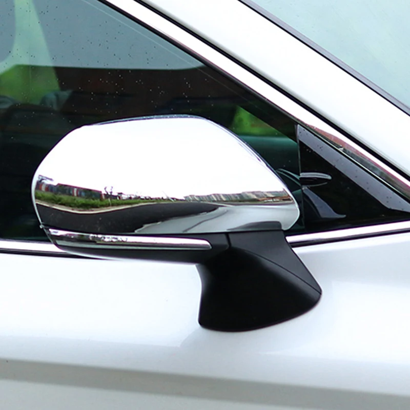 For TOYOTA PRIUS Prime 2017-2020 car Rearview mirror cover trim, accessories chrome silver Side Turn Signal Mirror Covers 2019