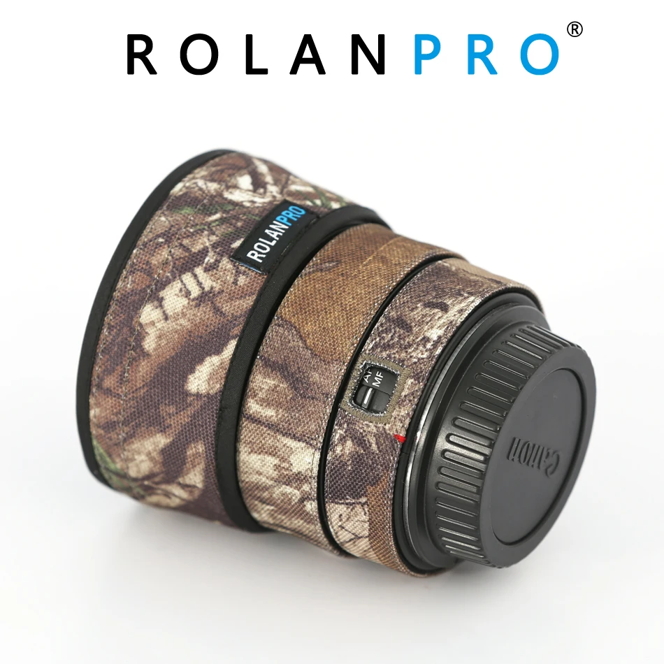 

Линзы ROLANPRO Камуфляжный дождевик для Canon EF 50 мм F/1,4 USM, защитный чехол для объектива, нейлоновый водонепроницаемый чехол для объектива