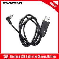 Baofeng USB Cable for Walkie Talkie Charger Adapter Desktop Charging Cord For UV-5R UV-82 UV-9R Plus Two Way Radio Accessories