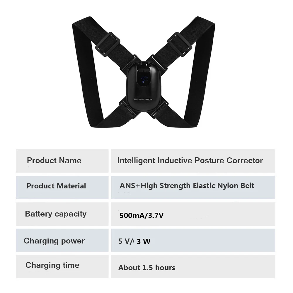 Smart Posture Corrector Invisible Correction Belt Reminder Adult Child Sitting Posture Hunchback Back Smart Sensor Orthosis New