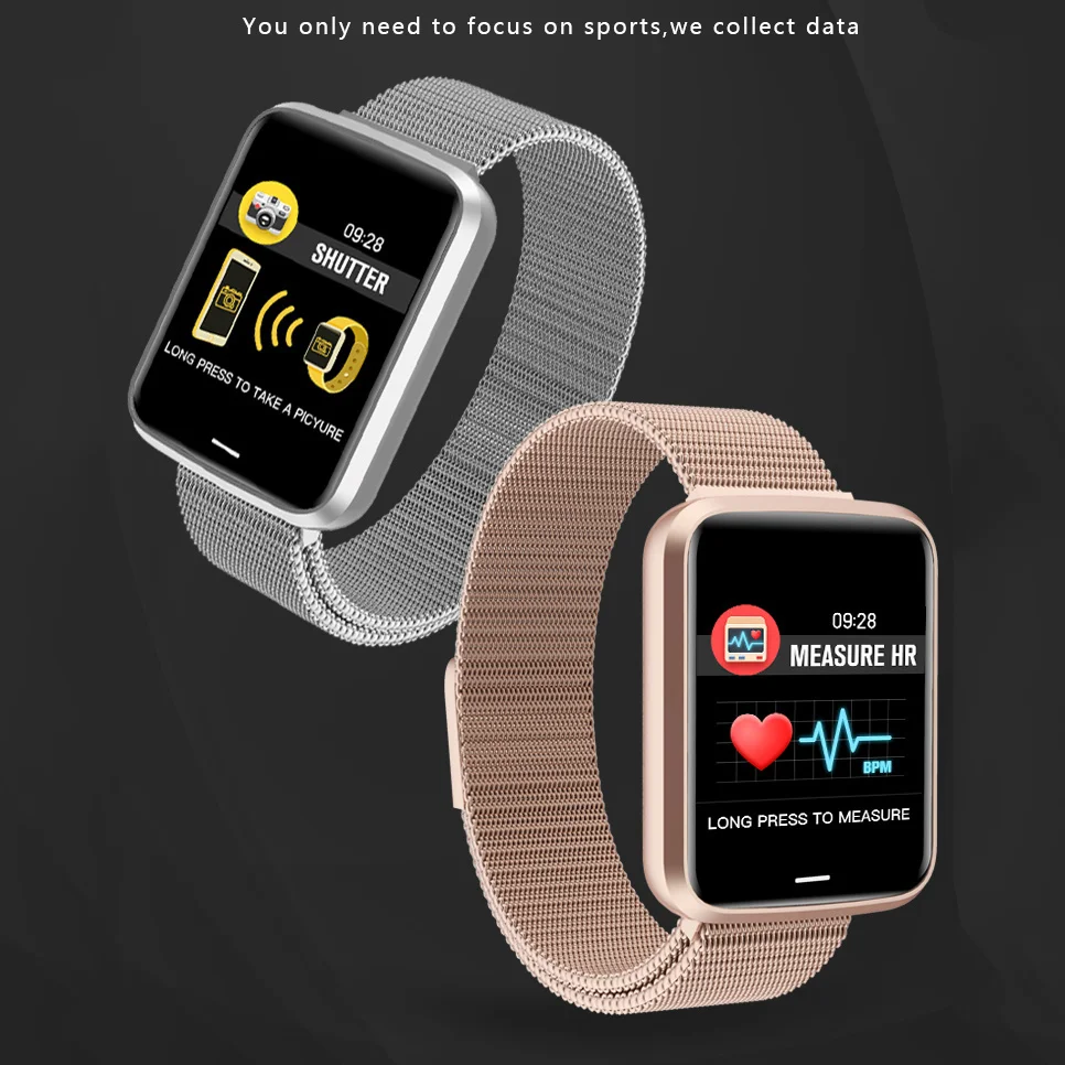 

ONEMIX Women Fashion Smart Watch Fitness Bracelet Heart Rate Tracker Bluetooth Men Sports Monitor Blood Wristband