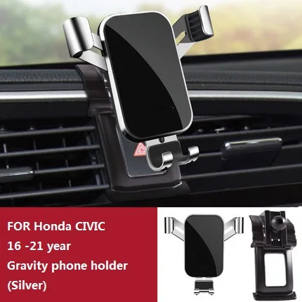 

Car Cell Phone Holder Air Vent Mount GPS Gravity Navigation Accessories for Honda Civic CRV XRV 2016 to 2021 YEAR