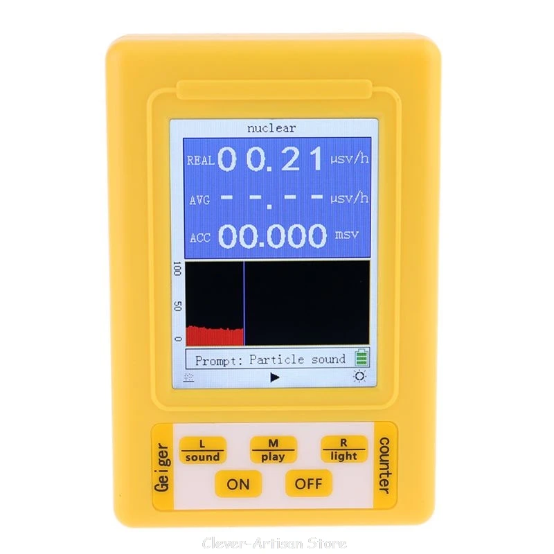 

BR-9C 2-in-1 Nuclear Radiation Detector Counter EMF Meter Electromagnetic Radiation Tester Portable Au 21 20 Dropship