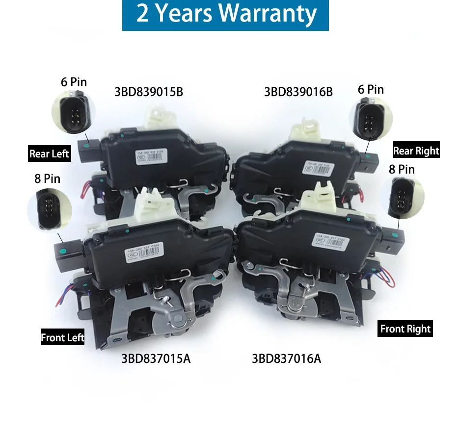 VW Jetta GOLF MK4 GOLF Beetle BORA CLASICO 3B için kapı kilidi aktüatörü 1837015 Bir 3B 1837016 Bir 3B 4839015 M 3B 4839016 M