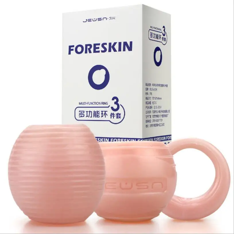 Male Foreskin Corrector Resistance Ring Delay Ejaculation Penis Rings Sex Toys for Men Daily/Night Cock Ring S0678