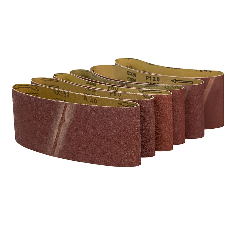 1PC 40/60/80/100/120/240 Grit Abrasive Belt 610*100mm Sandpaper Sanding Band for Sander Adapter Polishing Machine Abrasive Tools