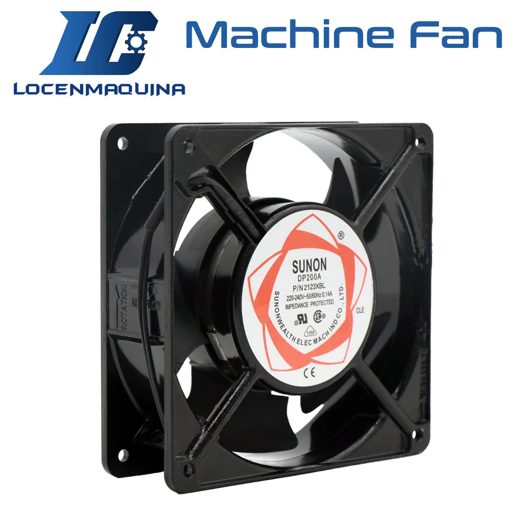 

Machine Electric Control Cabinet Parts Cooling Fan Metal Frame Impedance Protected 220V 50/60HZ