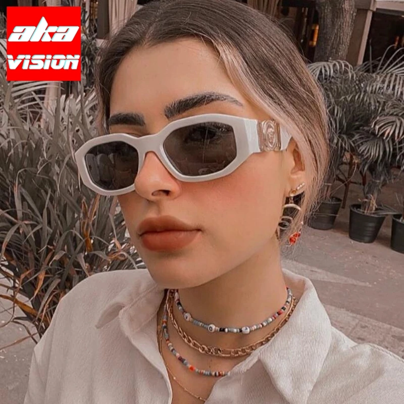 AKA VISION 2023 Cateye Sunglasses Women Brand Designer Glasses For Women/Men Retro Eyewear for Women Vintage Lentes De Sol Mujer