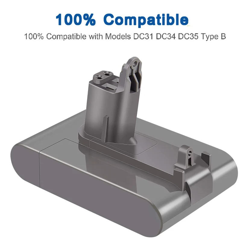 Batería de repuesto de 22,2 V, 3.0Ah, 4.0Ah, DC34, para Dyson tipo B, DC44, DC35, DC31, DC56, DC57, DC45, baterías recargables de vacío de mano