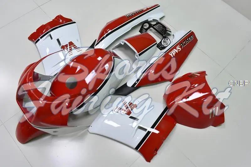 Body Kits for Yamaha RZV500 1985 White Red Fairings RD500LC 1985 Abs Fairing RD 500 LC 85