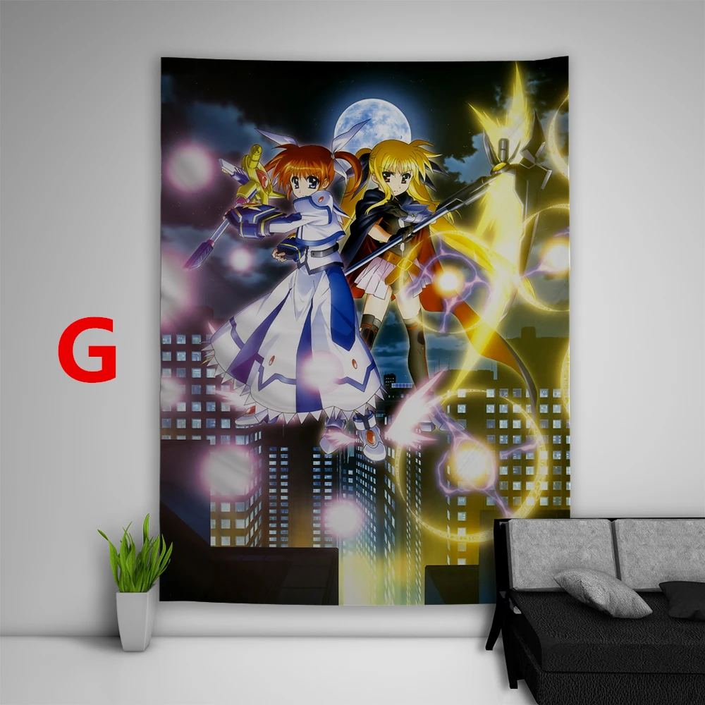 Canvas Painting Mahou Shoujo Lyrical Nanoha Takamachi Nanoha Fate Testarossa Posters Decor Wall Art Prints Pictures Home Decor