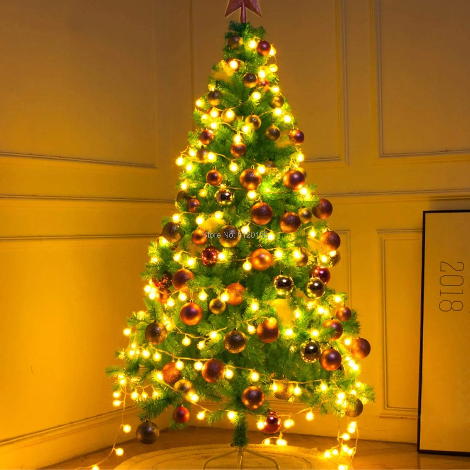 Lampu setrip Led 220V 10m 20m 30m 50m, lampu untai dekorasi Natal pesta pernikahan taman liburan luar ruangan