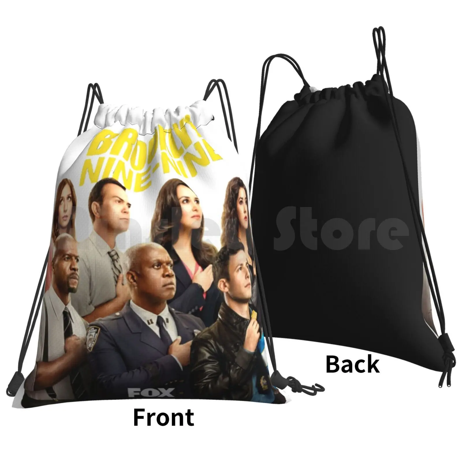 Nine Nine! Backpack Drawstring Bag Riding Climbing Gym Bag Brooklyn Nine Nine Fox Nine Nine Nbc Tv Andy Samberg Sitcom Funny