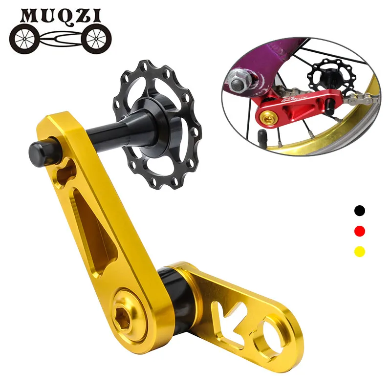

MUQZI Bike Single Speed Chainring Tensioner Aluminum Alloy Folding Bicycle Rear Derailleur Chain Guide Drop Catcher Stabilizer