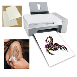 Printable Tijdelijke Tattoo Papier Voor Inkjet Printer 10 Sets Diy Gepersonaliseerde Afbeelding Transfer Sheet Voor Huid Татуировки Временные