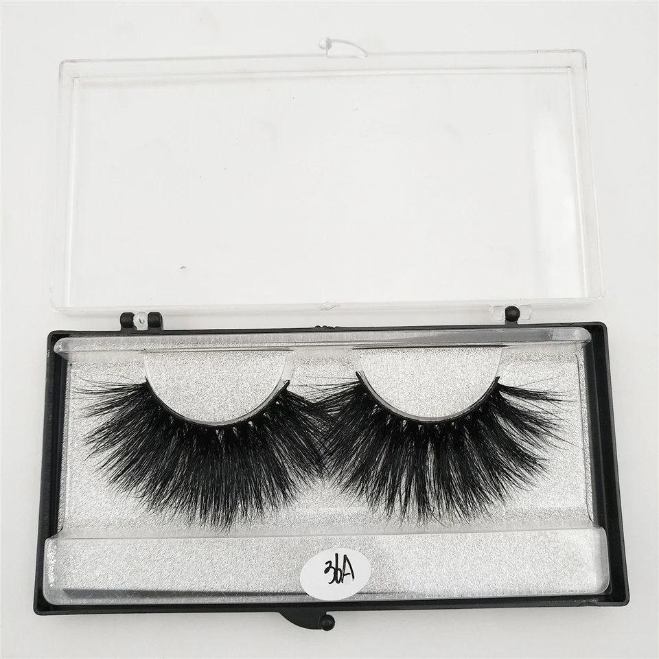 RED SIREN Mink Eyelashes Handmade 25mm Lashes Wholesale 100% Mink Hair 3d Eyelashes Makeup Tool Long False Lashes 36A