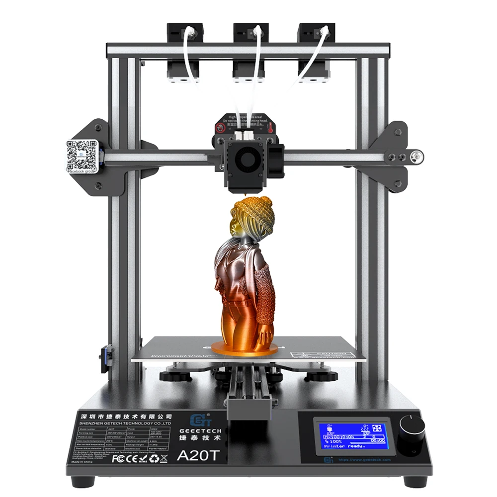 

GEEETECH A20M/ A20T 3D Printer Mix-color Upgrade GT2560 V4.0/4.1B Controlboard Open Source 220x220x250mm LCD2004 FDM CE