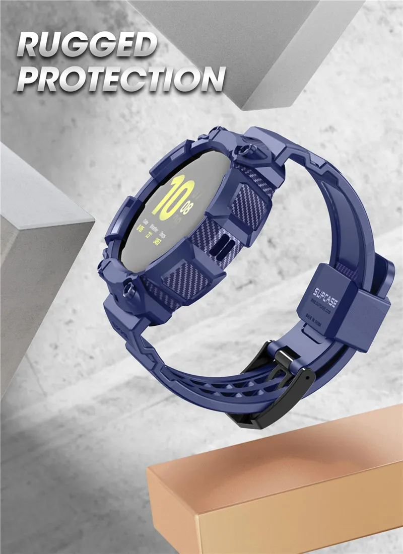 Case For Samsung Galaxy Watch Active 2 (44mm) SUPCASE UB Pro Rugged Protective Cover with Strap Bands For Galaxy Watch Active 2