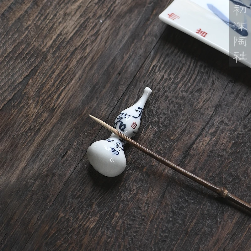 ★of the jingdezhen ChaZhen shelf put gourd tea tea accessories brush aside buy chopsticks rack furnishing articles