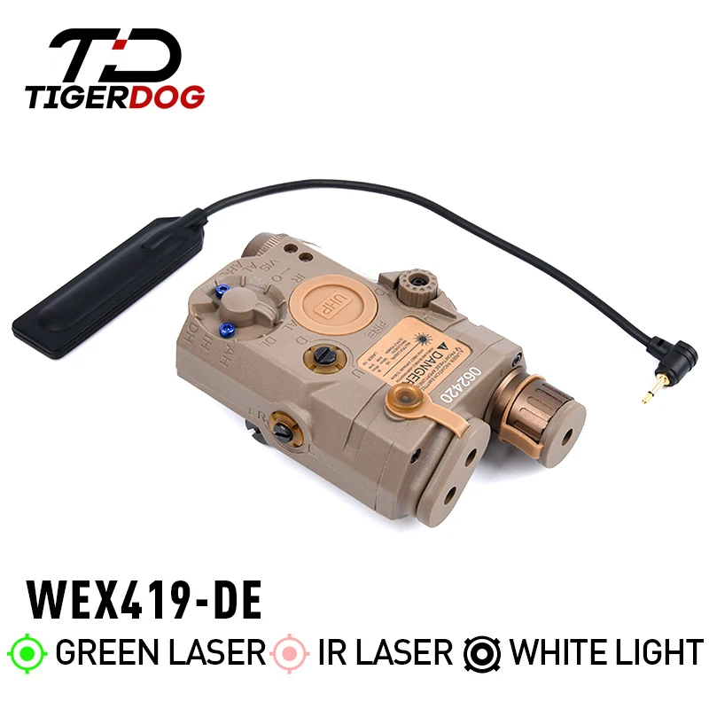 Taktische EINE PEQ-15 Red Dot Laser Weiß LED Taschenlampe IR Laser Waffe Sightt Jagd Gewehr Grün Blau PEQ DBAL Laser 20mm Schiene