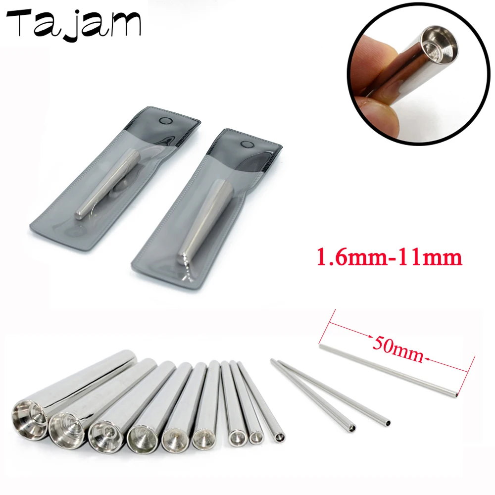 1PC  Professional Body Piercing Tool 316L Surgical Steel Concave Taper Insertion Pins Ear Expander Kit  Fashion Jewelry