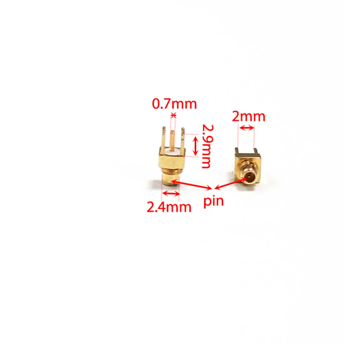 1Pc Mmcx Male Plug Rf Coax Connector Pcb Mount Soldeer Bericht Straight Verguld Lassen Terminal Nieuwe Groothandel