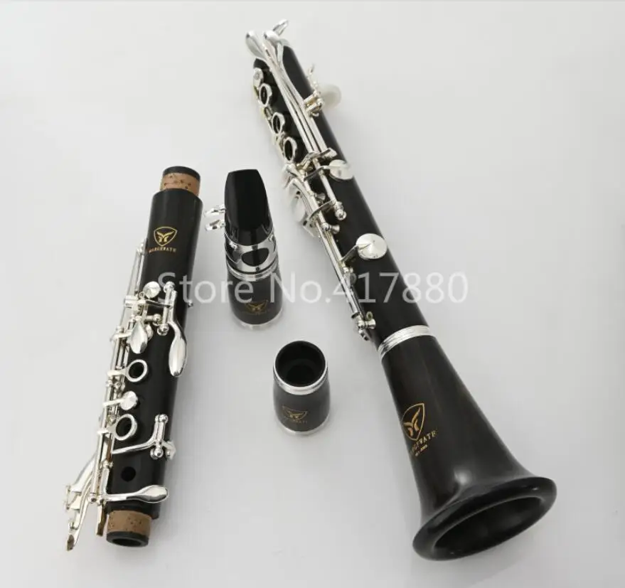 

MARGEWATE MCL-5008 New Arrival Ebony Wood Clarinet 17 Keys Bb Tune Musical Instrument with Case Accessories Free Shipping