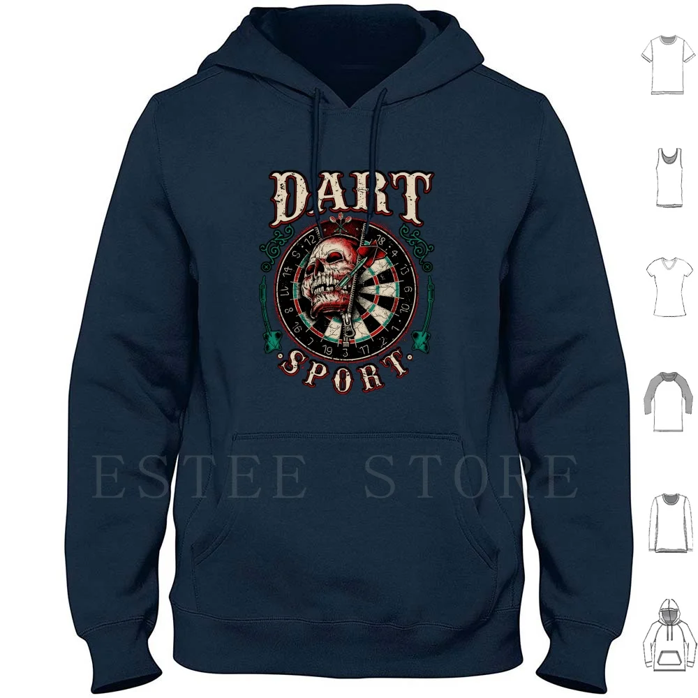 Dart T-Shirt-The Skull Zipper Dart Sport-Arrow In The Mouth Dart Board Team Shirt-Tees Paradise Gift T Shirt Cotton Men Diy