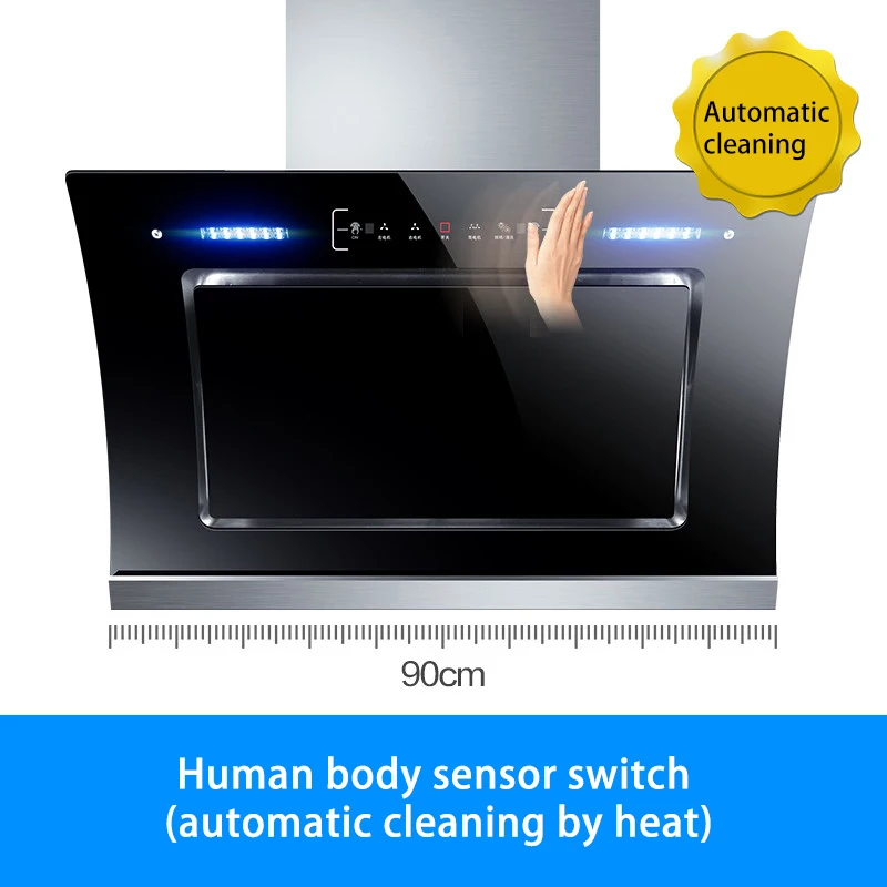 Küche Dunstabzugshaube Dunstabzugshaube Dunstabzugshaube Große Saug-Dunstabzugshaube Für Home Küche Dual Motor Seite Saug Dunstabzugshaube 220V