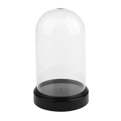 Clear Acrylic Display Box Dustproof Action Figure Holder Case Round Showcase