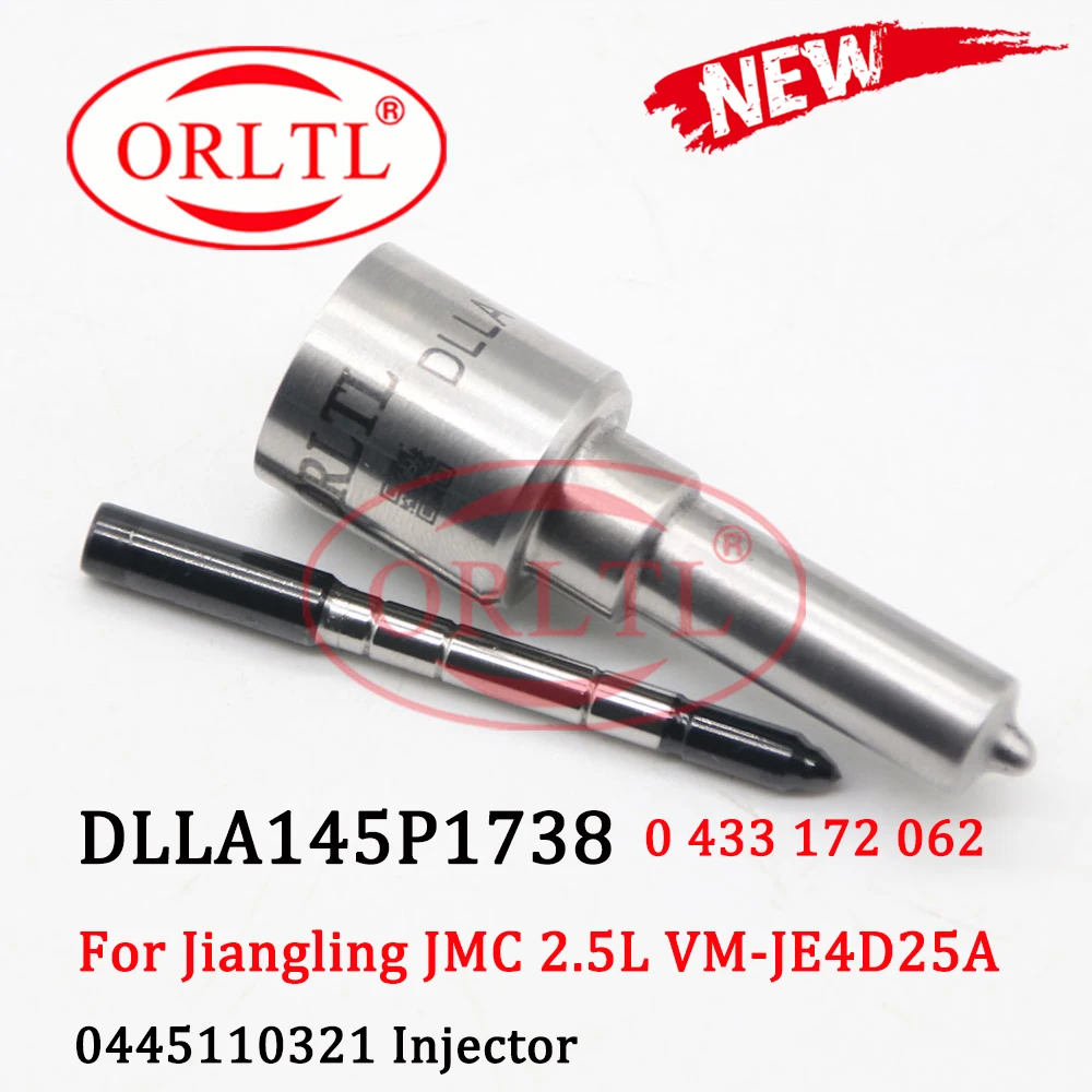 Common Rail Pump Injectors Nozzle DLLA145P1738 (0 433 172 062) And Fuel Nozzle DLLA 145 P 1738 0433172062 For JMC 0445110321