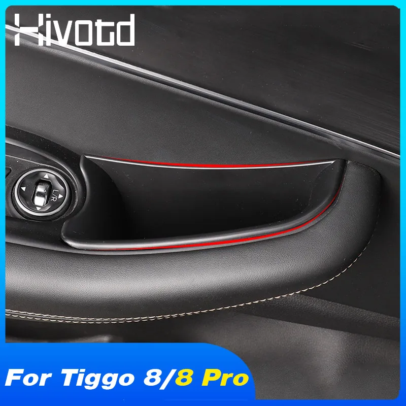 Car Front Rear Door Handles Storage Box Interior Accessories Decoration Parts For Chery Tiggo 8/8 Pro/Tiggo 8 Pro Max 2023