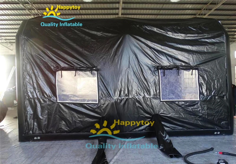 Air Tight One Time Blower Inflatable Paint Spray Booth Tents For Can Painting